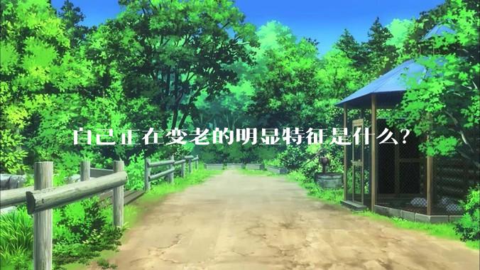 自己正在变老的明显特征是什么？
